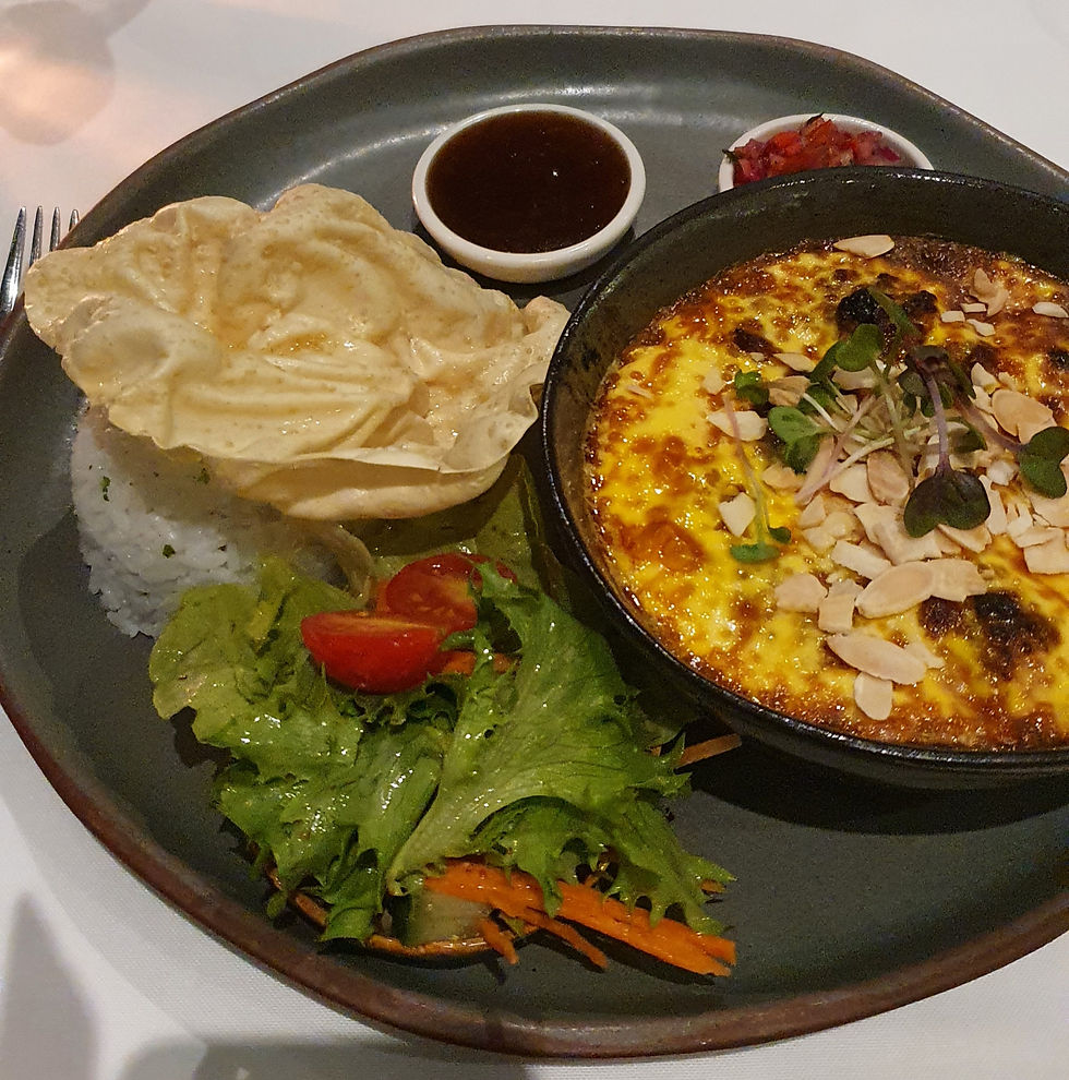 Bobotie in restaurant The Plettenberg Hotel