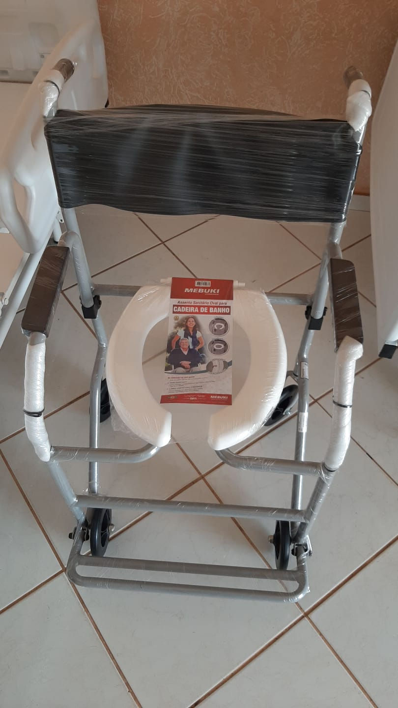 Miniatura: Assento Sanitário Oval Aberto para Cadeira de Banho