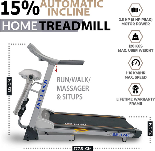 Skyland Treadmill Hp Treadmill Price Sky Land Powerfull Motor DC