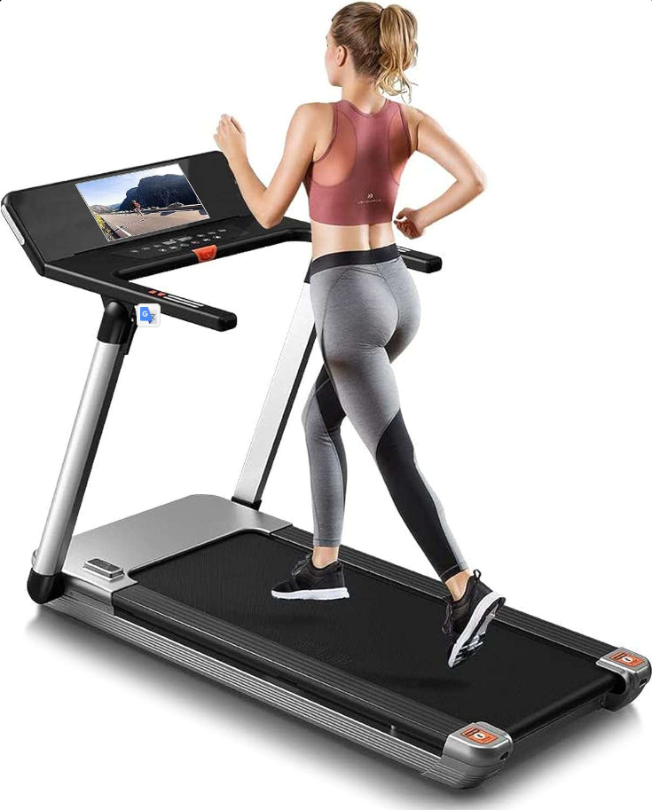 SKY LAND Mini-Pro Folding Treadmill TFT Display build-in Bluetooth EM-1286 Gray
