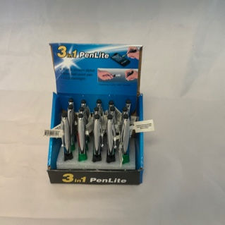 3 In 1 Pen; Stylus; Flashlight 15/1ct