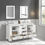 Thumbnail: Copenhagen 60" Modern Bathroom Vanity with Carrara Marble Top