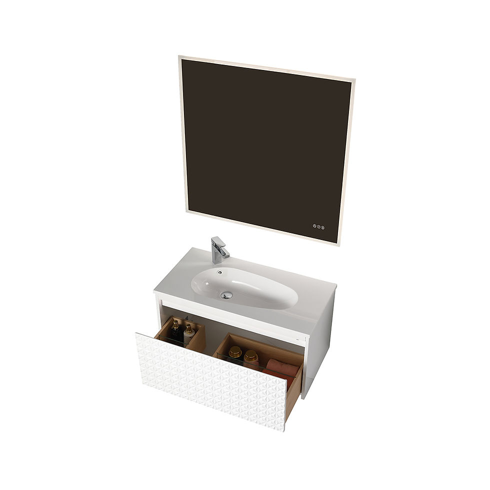 Thumbnail: Thun 36″ Vanity With Droplet-Shaped Basin (LED Illuminated)