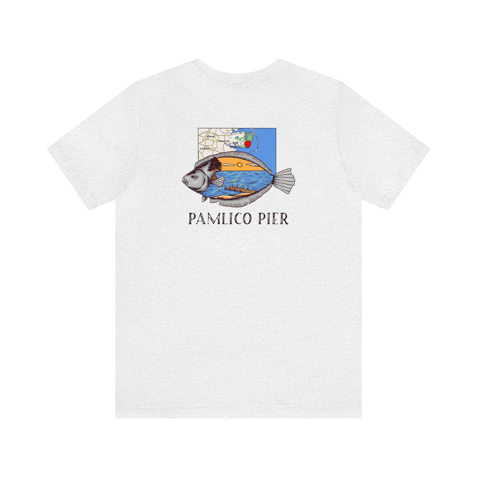Thumbnail: Pamlico Pier Flounder Tee Shirt