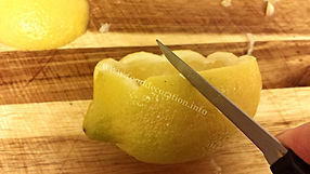 Lemon garnishing / fruit decorating