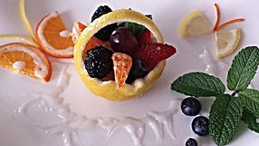 Fruit decoration / Lemon garnish