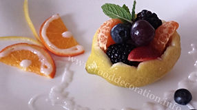 Food decoration / Lemon garnish