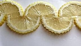 Lemon garnish