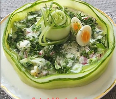 Radish and Cucumber Salad. YouTube video.  Presentation.