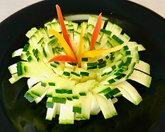 Vegetable decorating Zucchini decoration