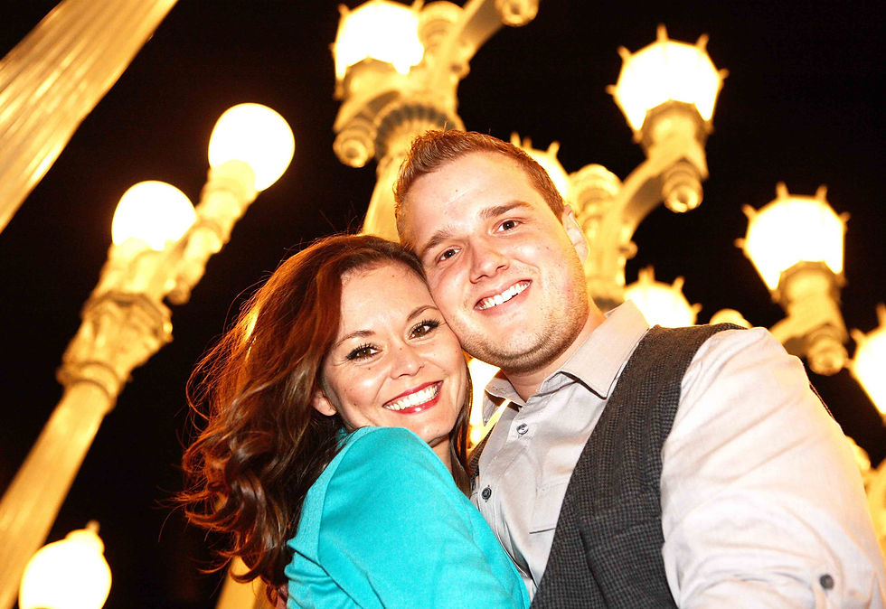 Engagement photos at LACMA