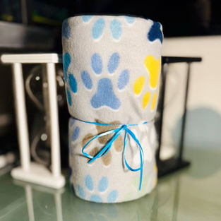 Gift Basket Preview #6: Paw Print Throw Blanket 🐾