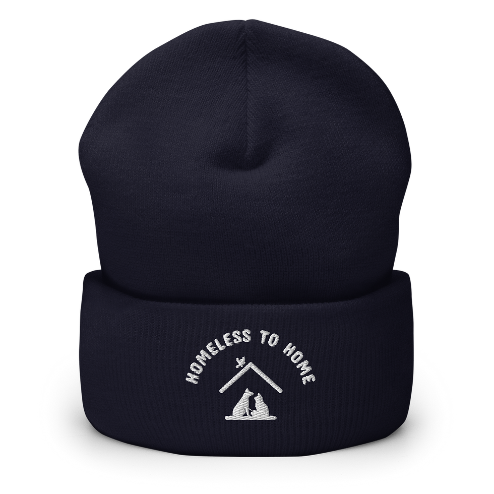 Thumbnail: Homeless to Home Embroidered Cuffed Beanie