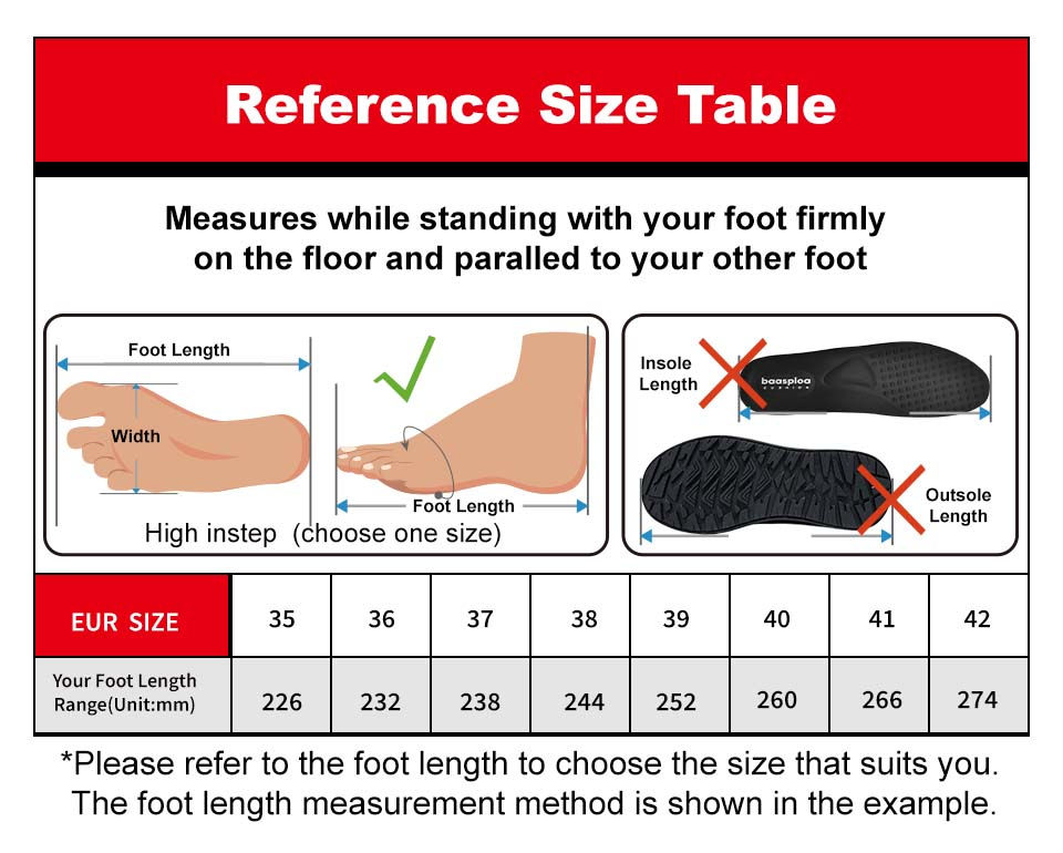 Thumbnail: Baasploa Women Sports Shoes Outdoor Lightweight Breathable Jogging Sneakers Fema