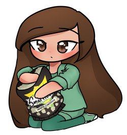 eating popcorn brb