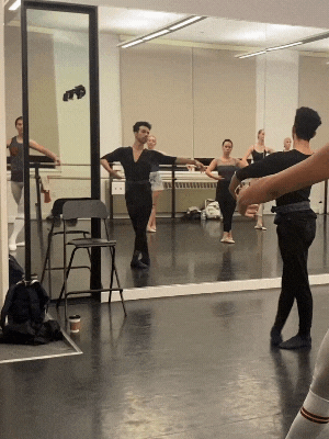 rony lenis teaching ballet at the rosin box project studio open adult classes