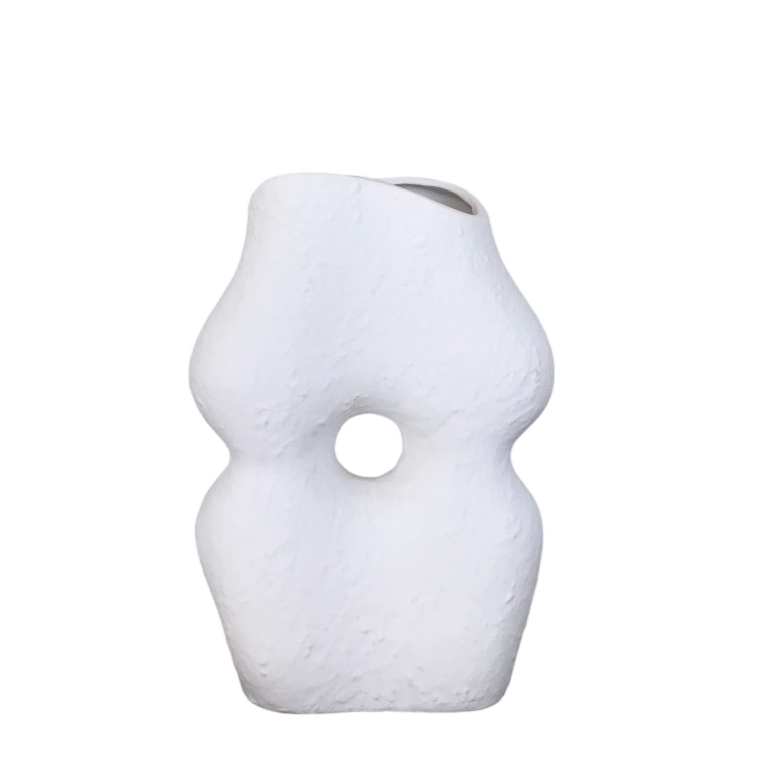 Jarron abstracto blanco