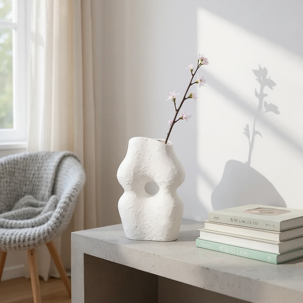 Miniatura: Jarron abstracto blanco