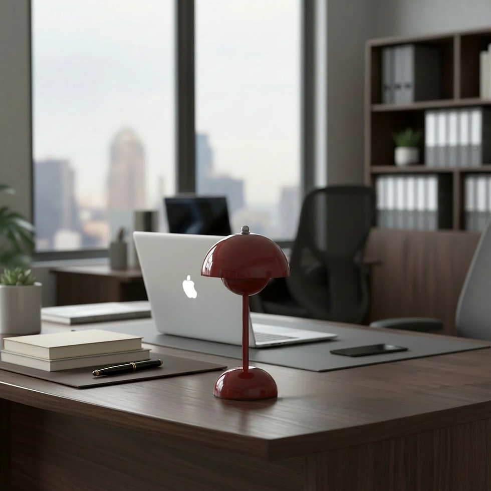 Miniatura: LAMPARA METALICA ROJA