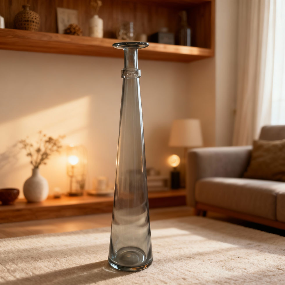 Miniatura: JARRON VIDRIO DELGADO