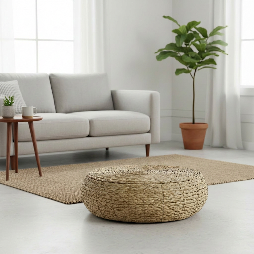 Miniatura: Puff Mimbre Grande