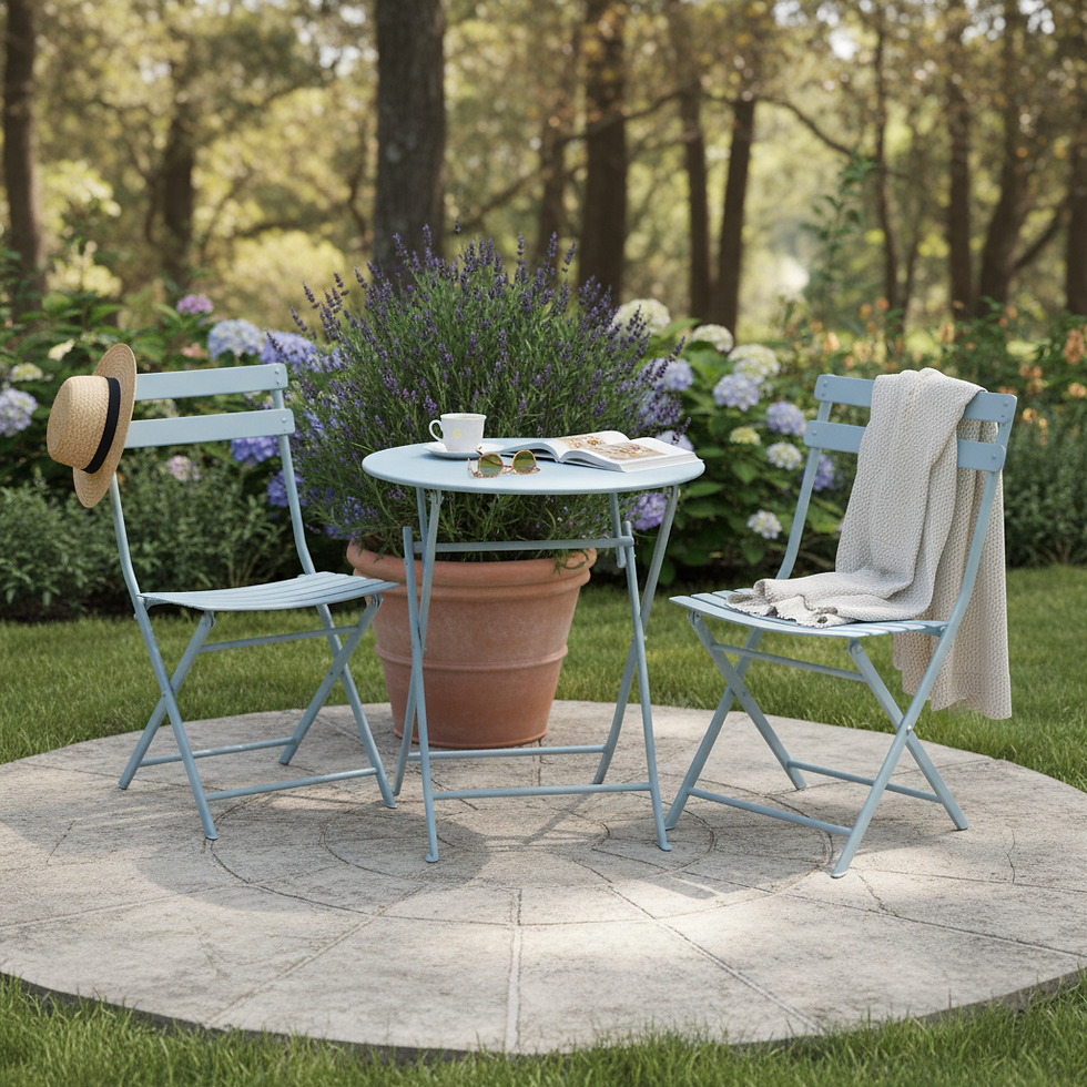 Miniatura: SET SILLAS Y MESA METALICA