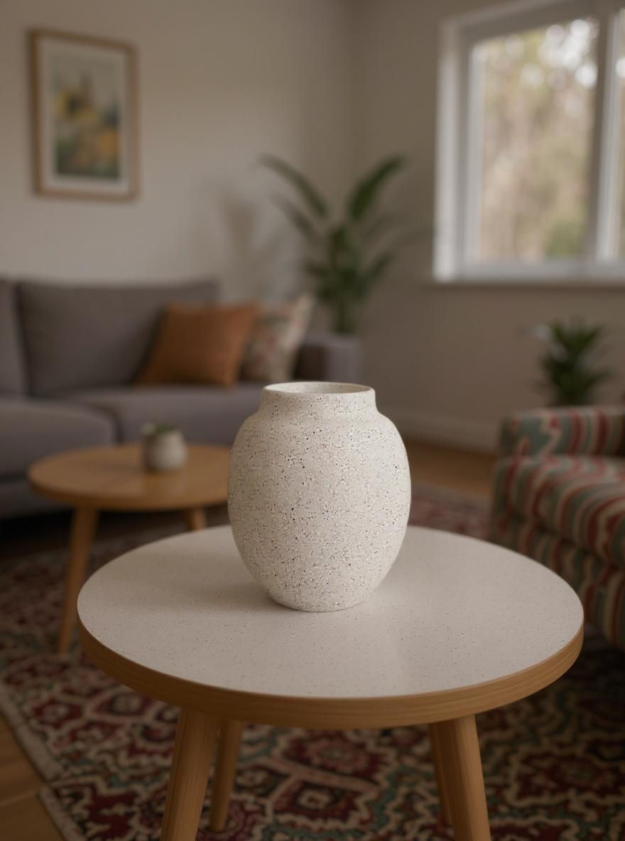 Miniatura: JARRON TEXTURADO BEIGE