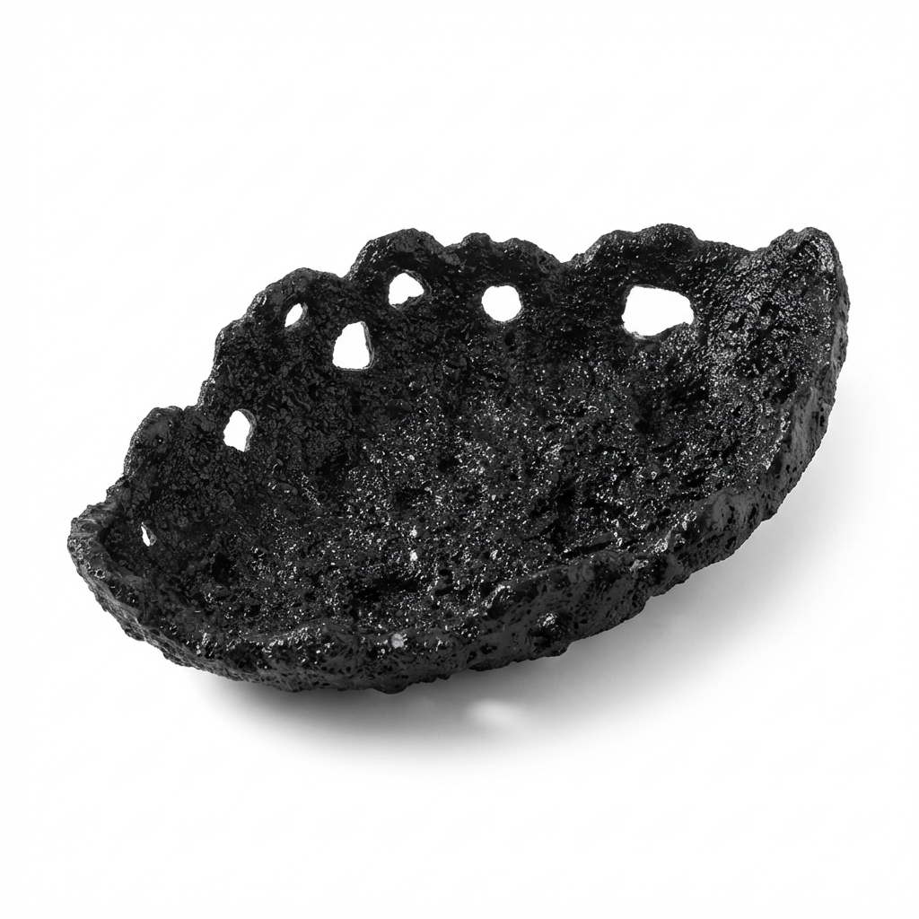 BOMBONERA TEXTURADA ABSTRACTA NEGRA