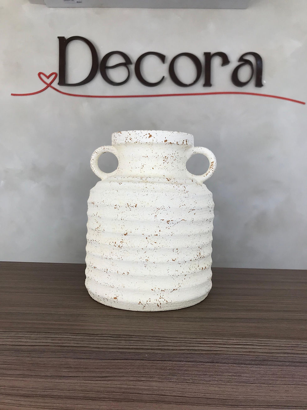 Miniatura: JARRON ESTRIADO CON OREJAS