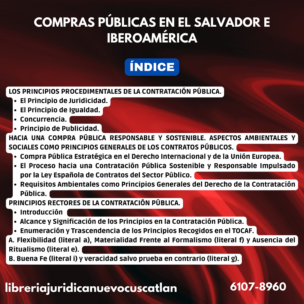 Miniatura: Compras Públicas en El Salvador e Iberoamérica, CUSCATLECA