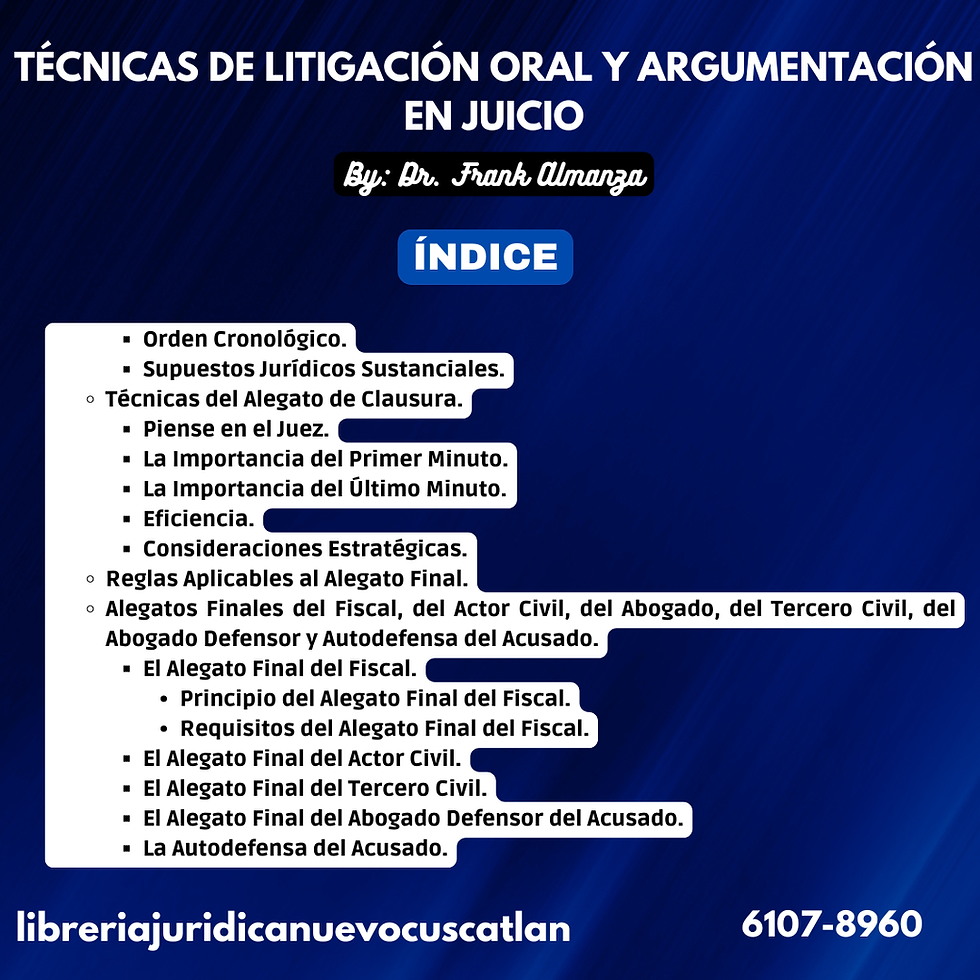 Miniatura: Técnicas de Litigación Oral y Argumentación en Juicio, CUSCATLECA 2026