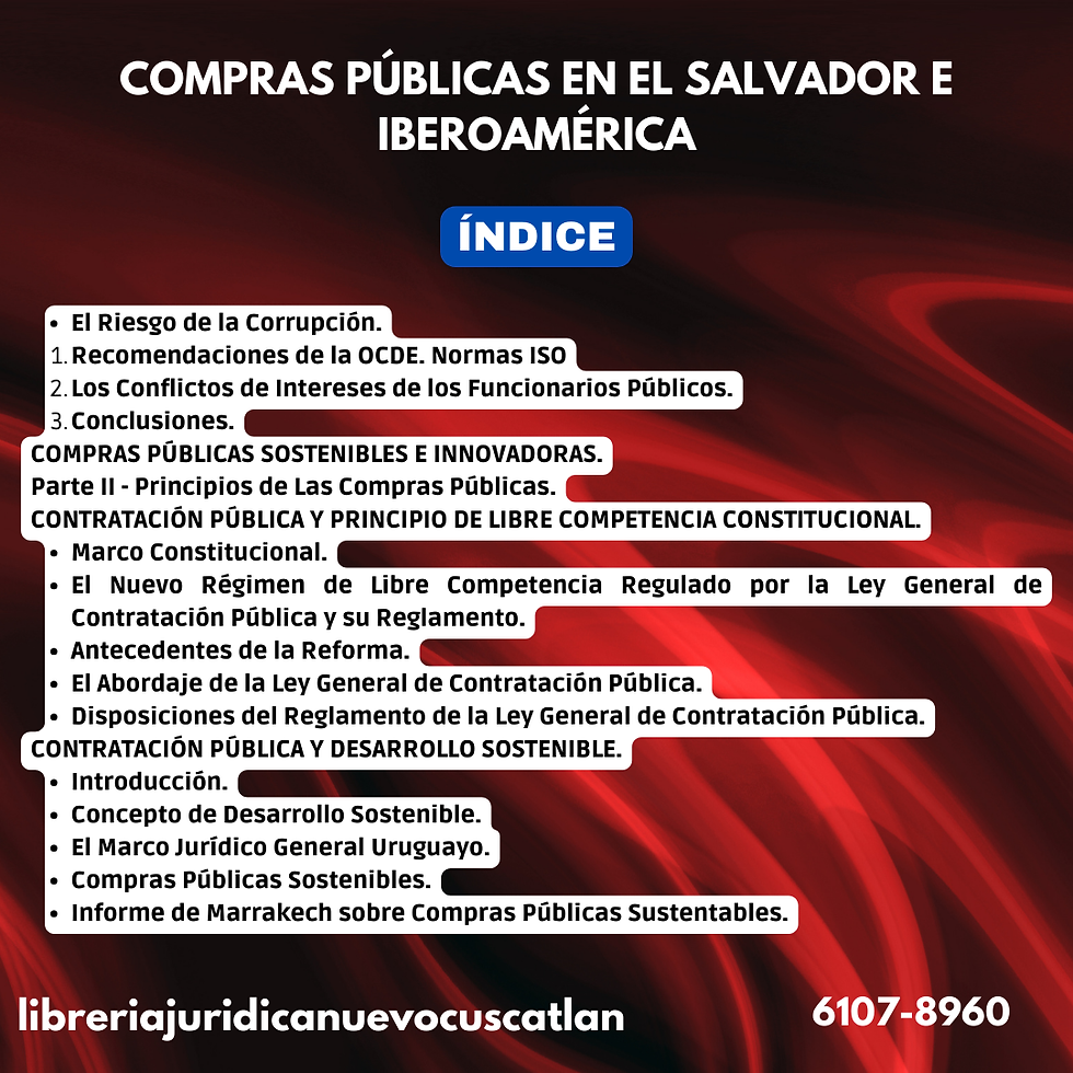 Miniatura: Compras Públicas en El Salvador e Iberoamérica, CUSCATLECA