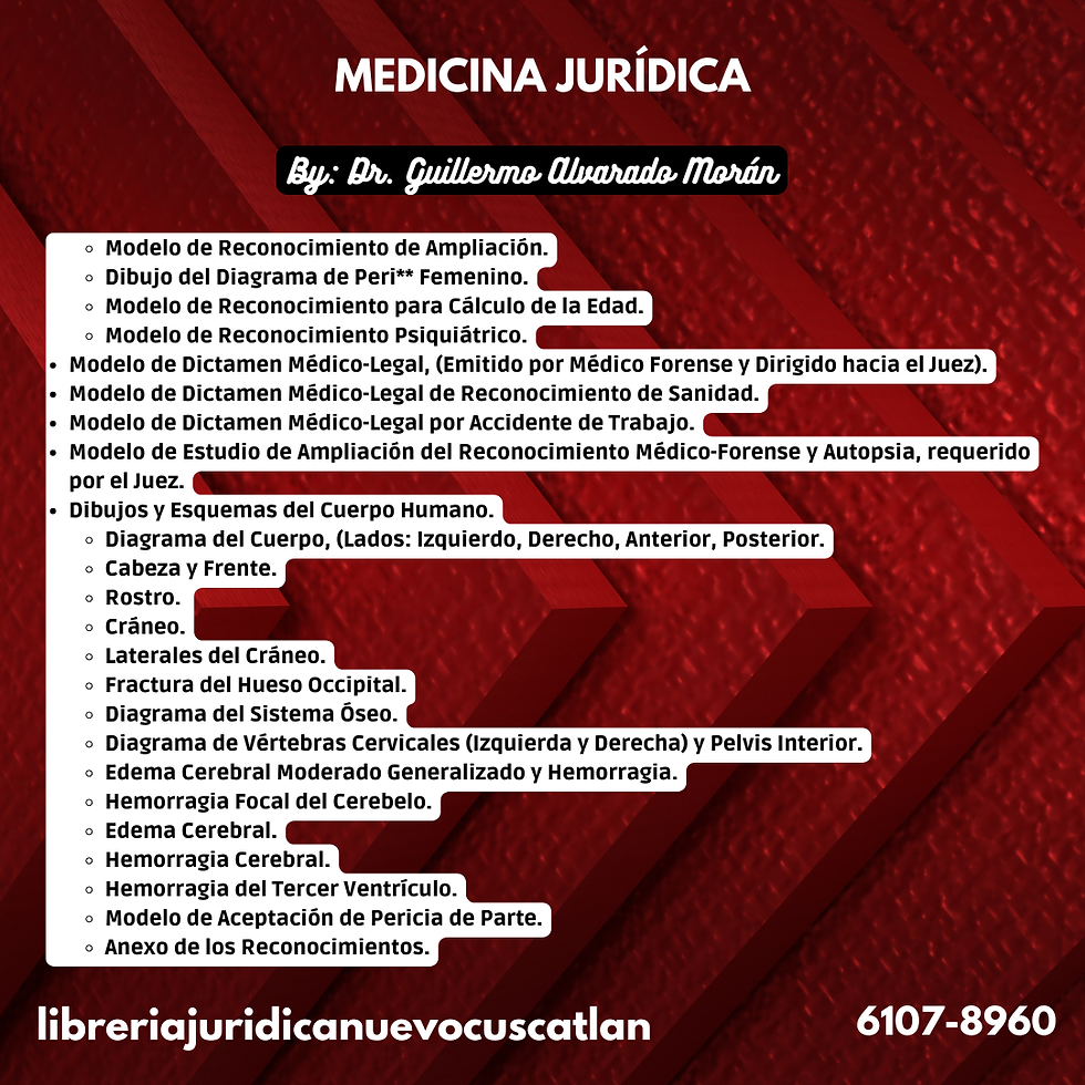 Miniatura: Medicina Jurídica - Medicina Forense, EDIJUSA 