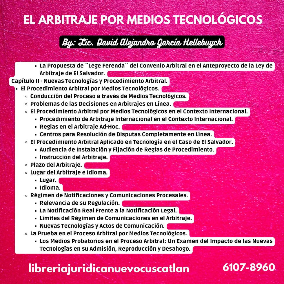 Miniatura: El Arbitraje por Medios Tecnológicos, 2025