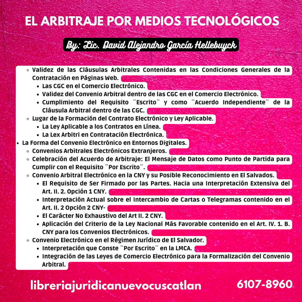 Miniatura: El Arbitraje por Medios Tecnológicos, 2025