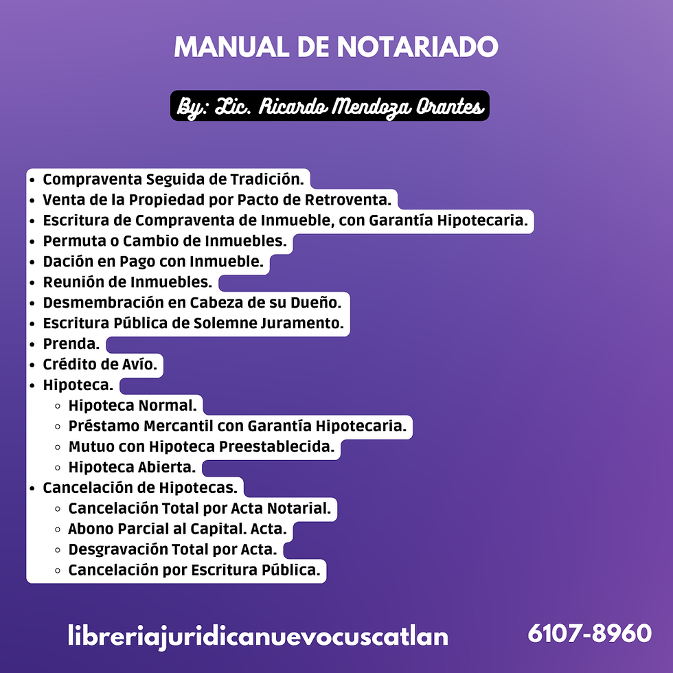 Miniatura: Manual de Notariado, EDIJUSA 