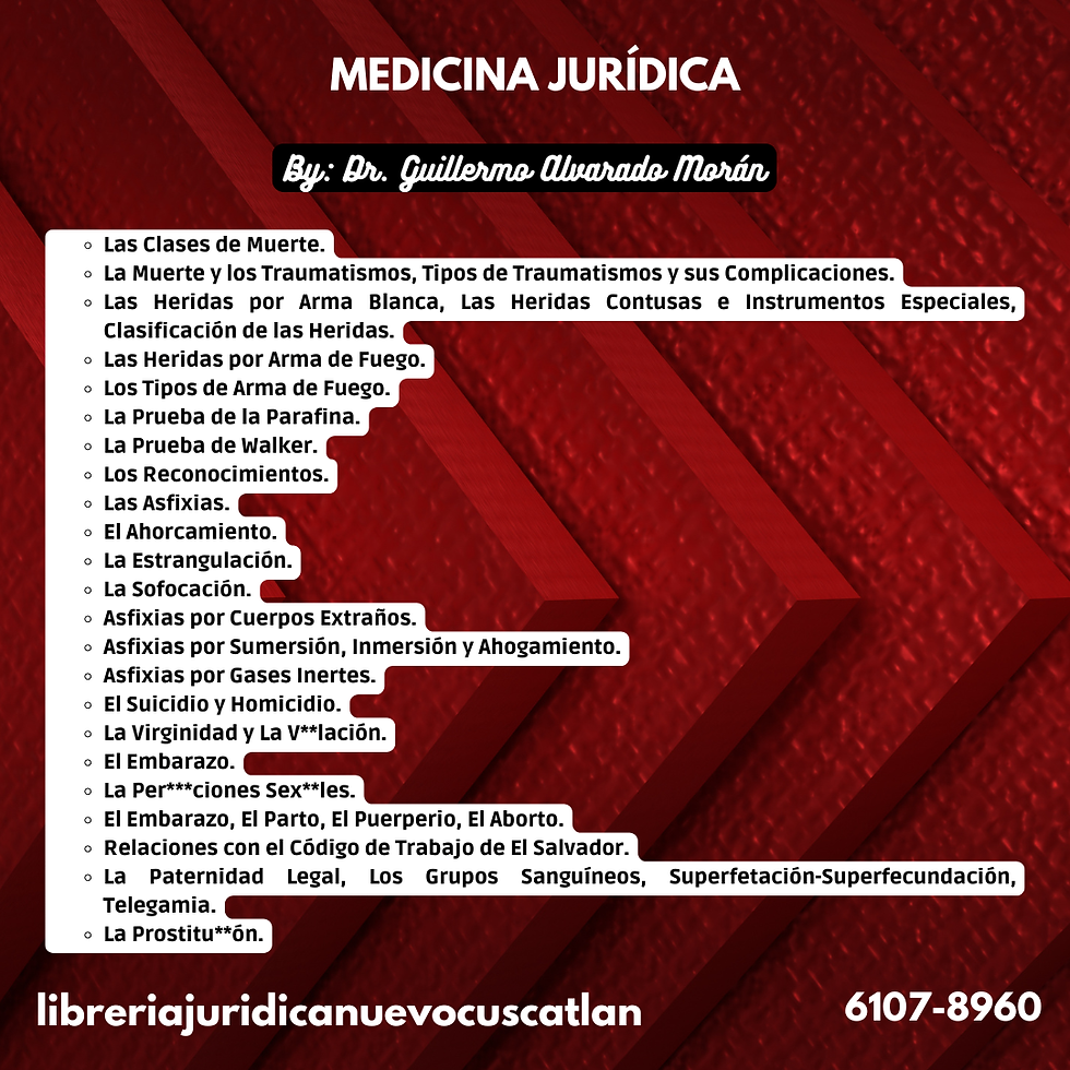 Miniatura: Medicina Jurídica - Medicina Forense, EDIJUSA 