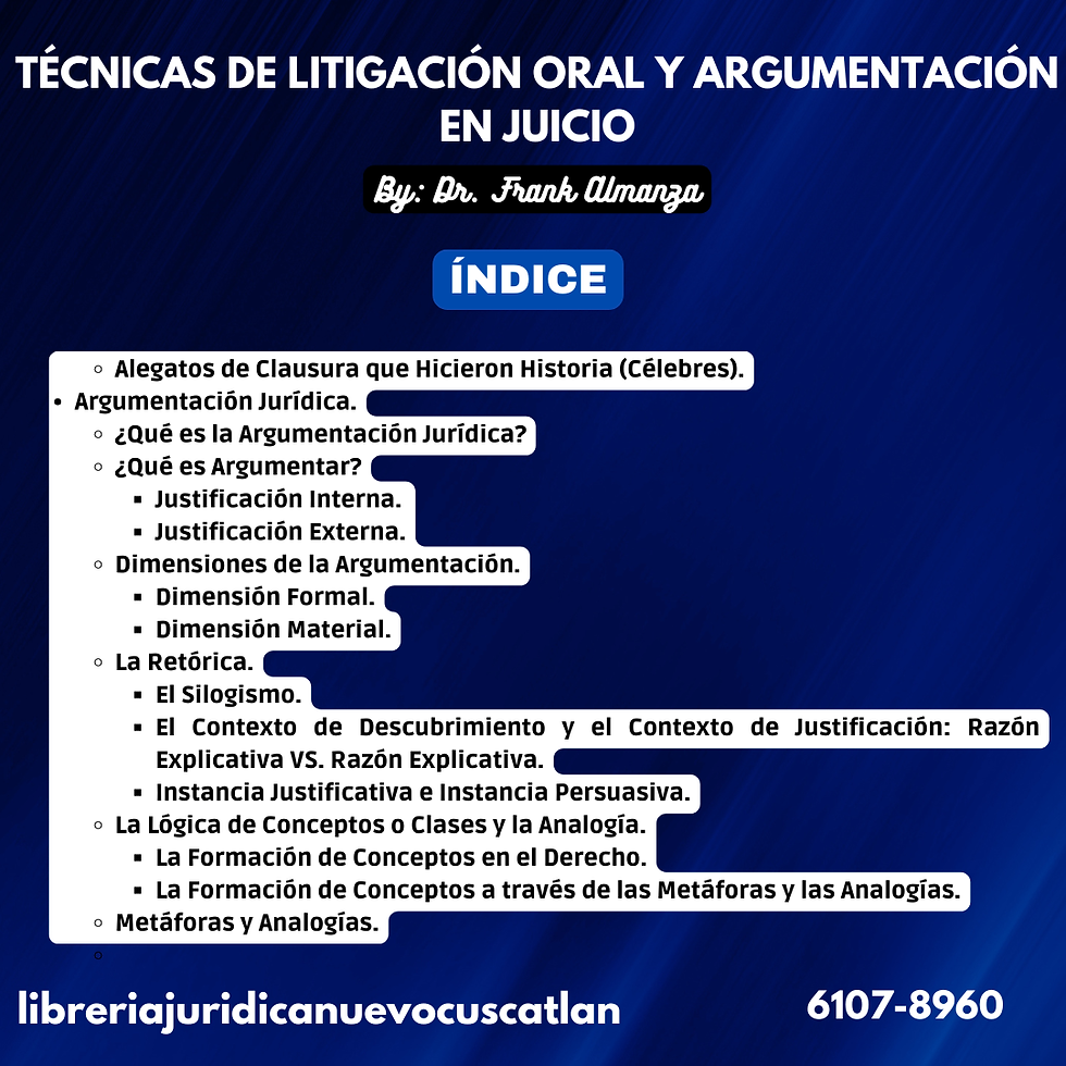 Miniatura: Técnicas de Litigación Oral y Argumentación en Juicio, CUSCATLECA 2026