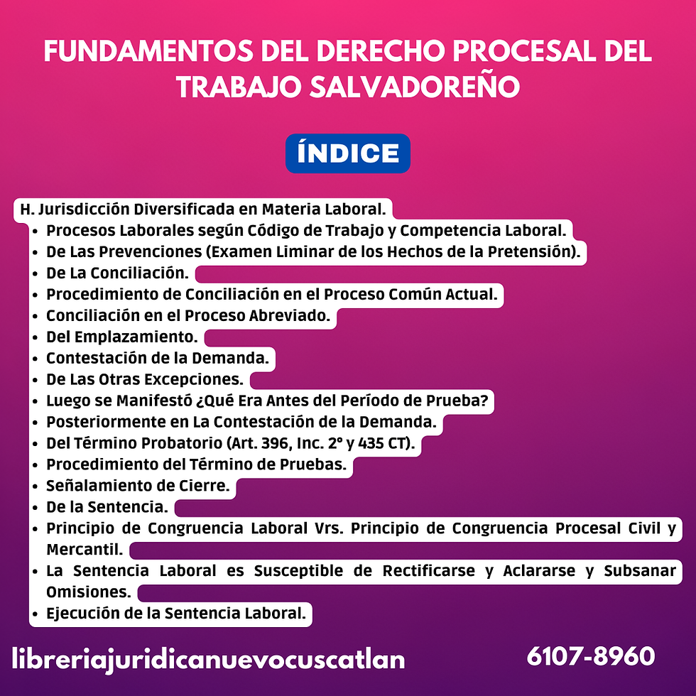 Miniatura: Fundamentos del Derecho Procesal del Trabajo Salvadoreño, Lic. Héctor Amaya