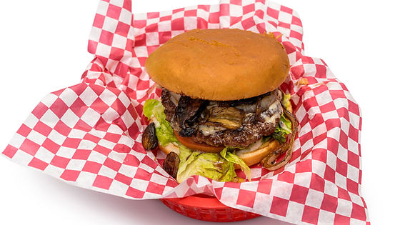 Jumbo Swiss Cheese ,Grilled Onion Mushroom