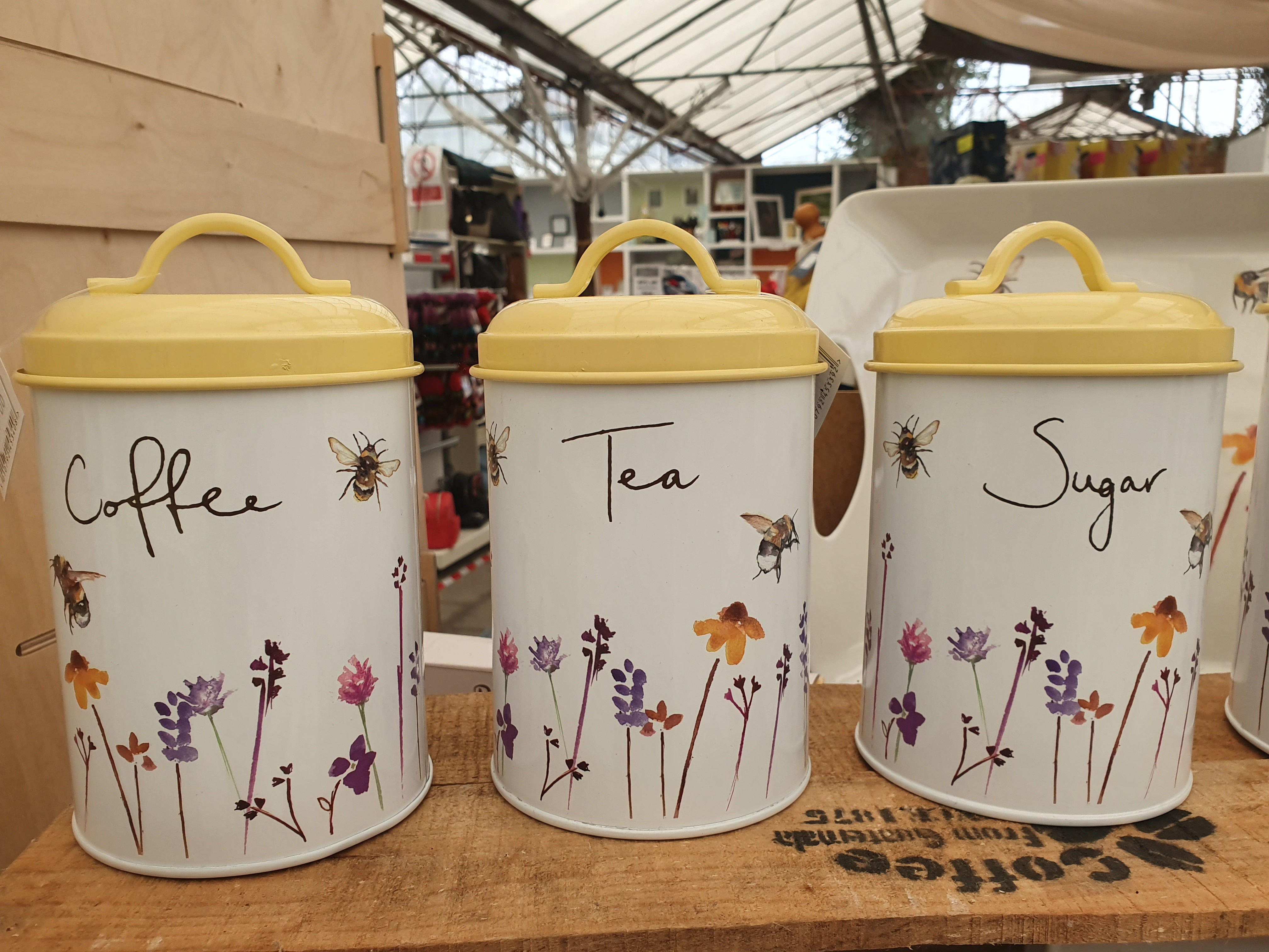 Busy Bees Coffee / Tea / Sugar Tin