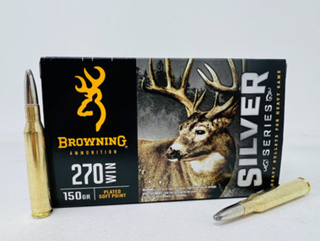Browning 270 Winchester Ammunition Silver Series 150 Grain Plated Soft Point