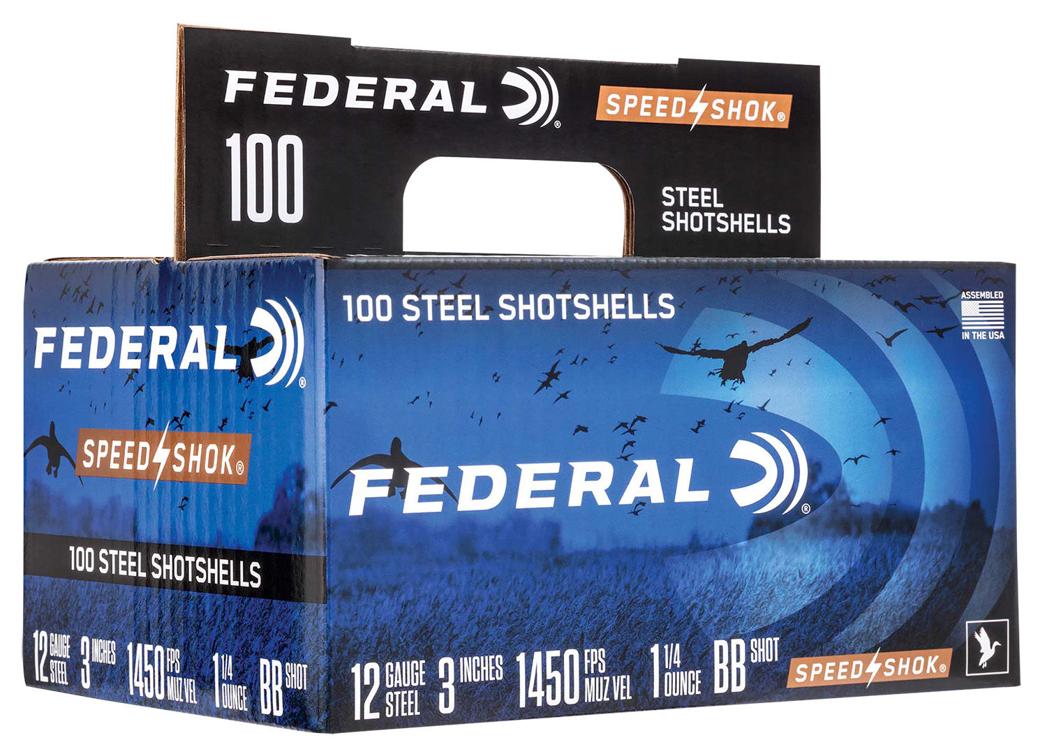 Federal Premium Speed-Shok 12 Gauge Ammunition 100 Rounds 3" 1 1/4oz. #2 Steel S