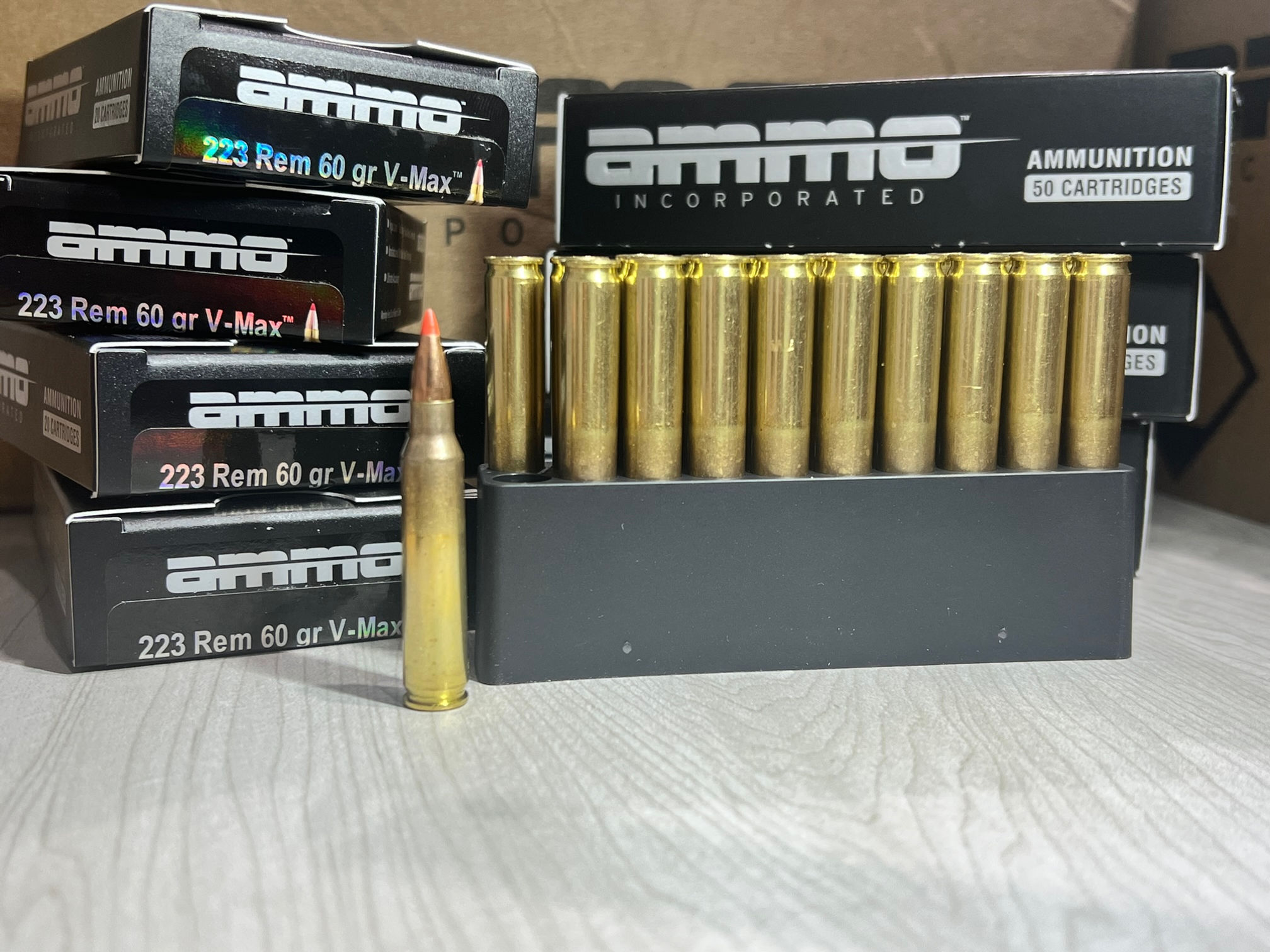 Ammo Inc. - .223 Remington- 60 gr V-Max- Hunt Line- Box of 20