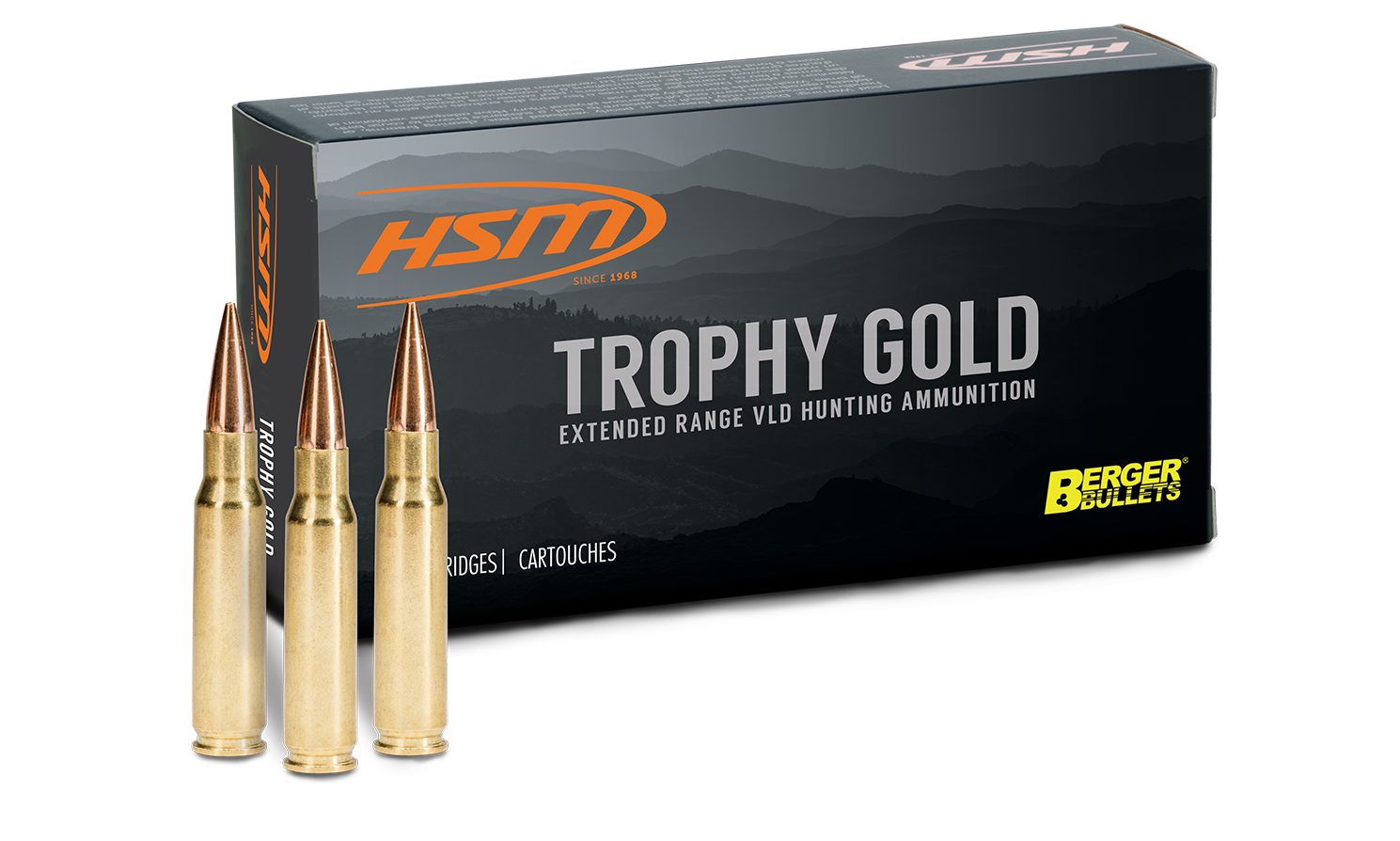 HSM retail box with round showing