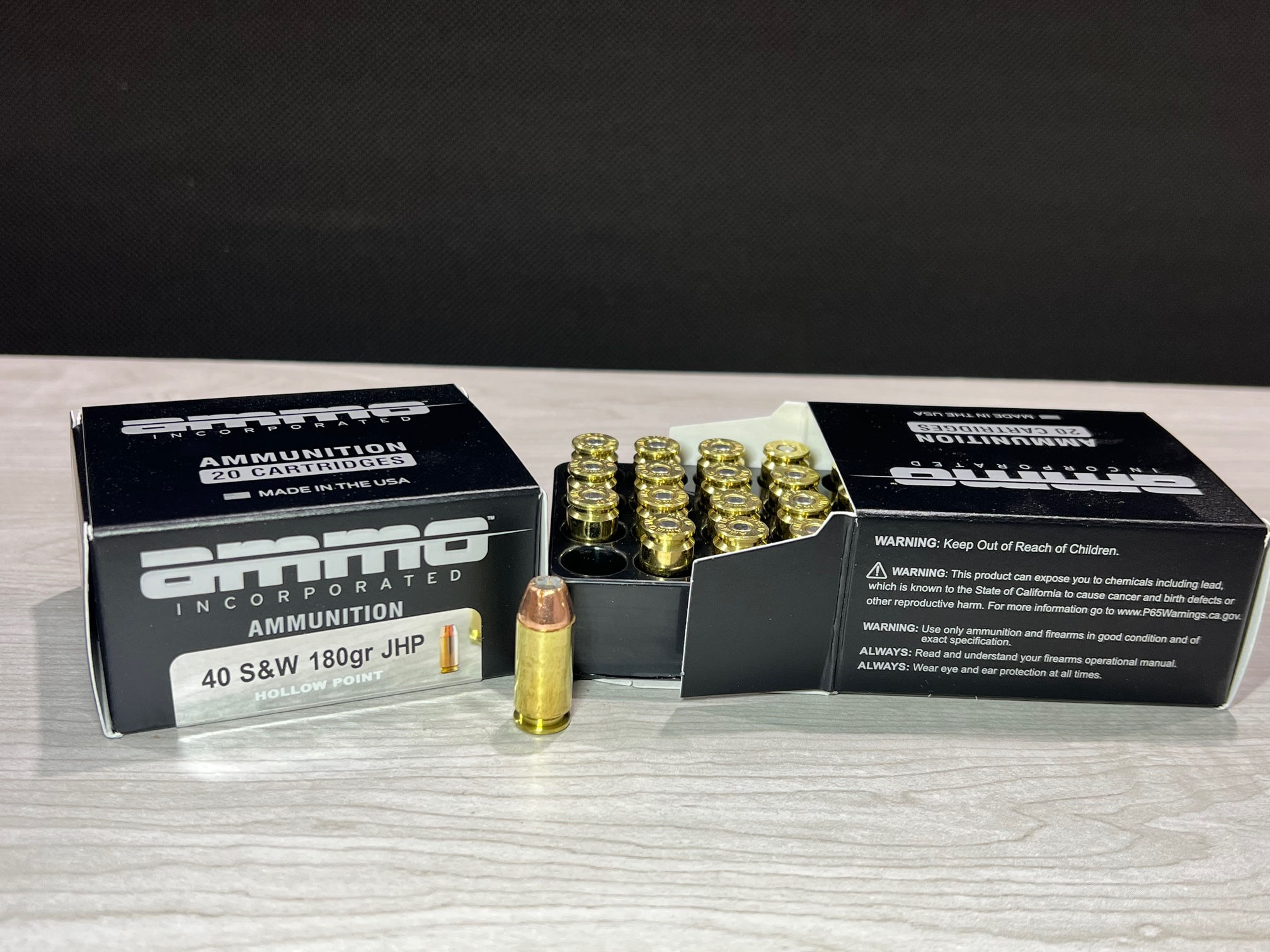 Ammo Inc. - .40 S&W- 180 gr JHP -Signature Line Box of 20