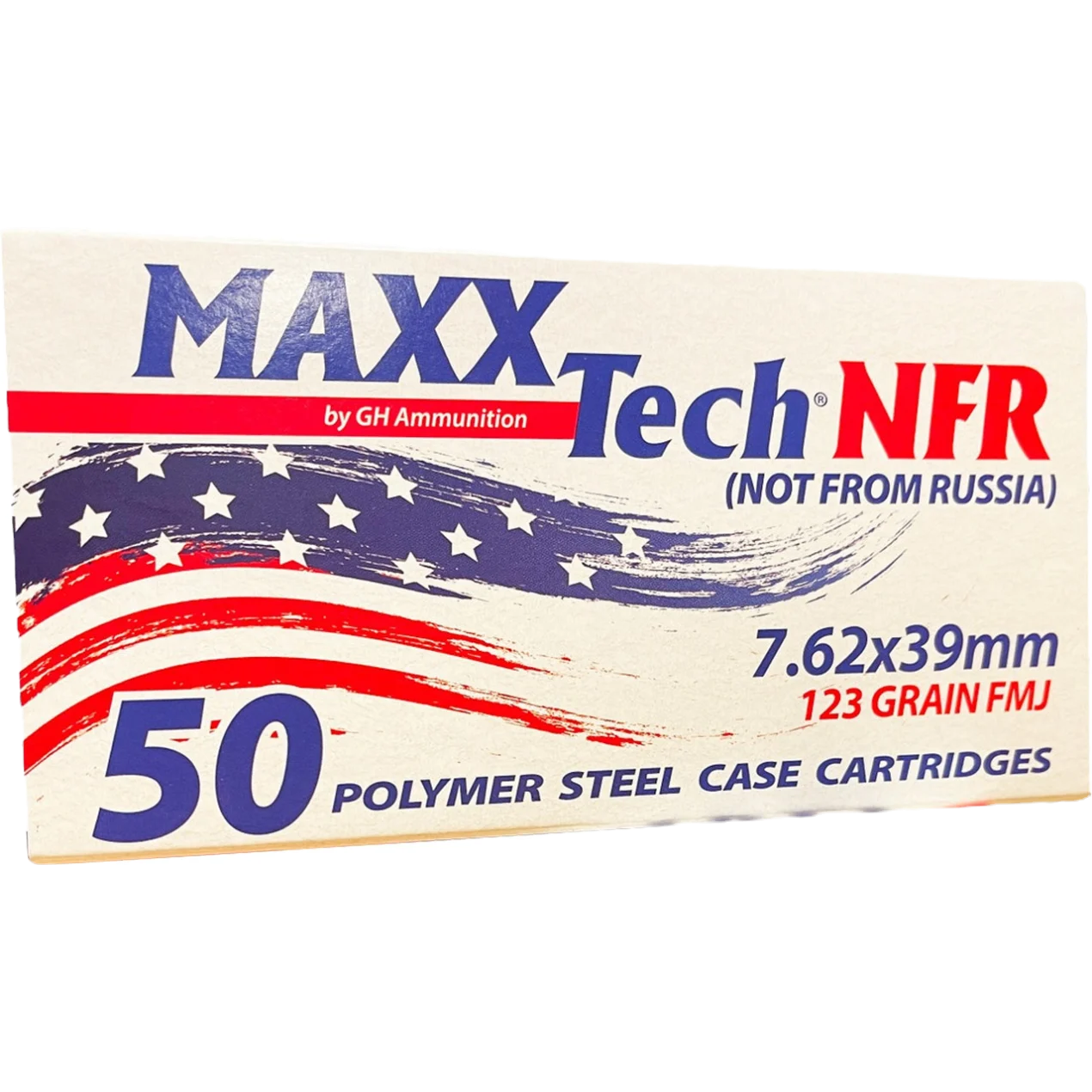 MaxxTech-Not From Russia 7.62x39 123 Grain FMJ Box of 50