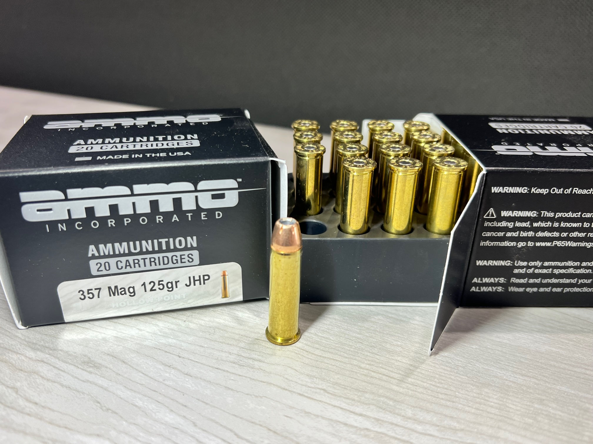 Ammo Inc. 357 MAG. - 125gr. JHP- Signature Line- Box of 20