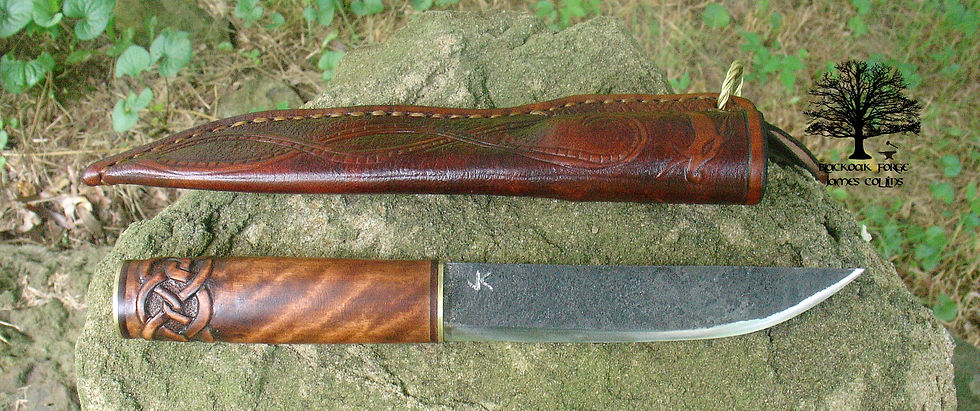 Seax w-Celtic Knot Knife by James Collins