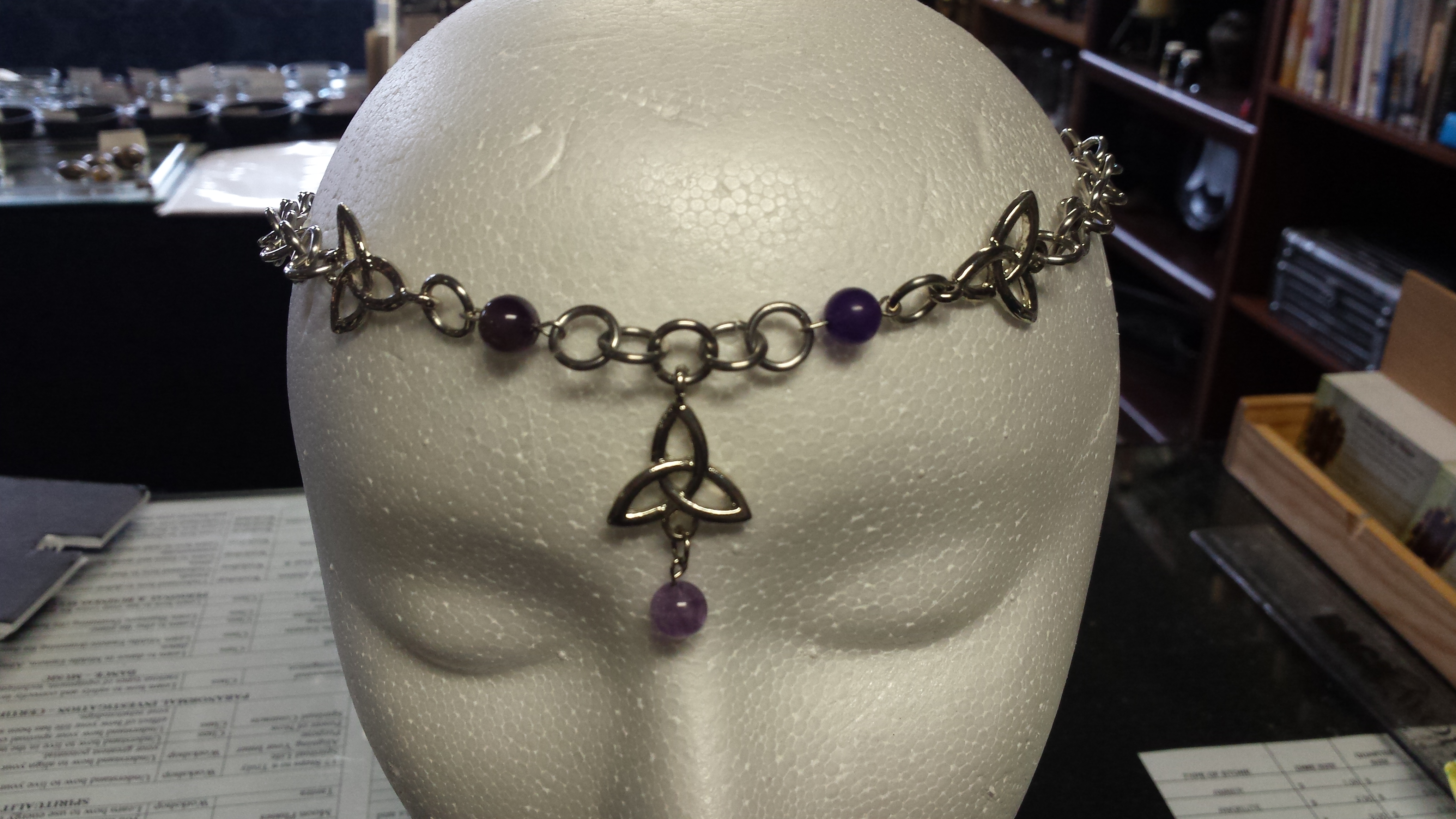 Amethyst & Triquetra Circlet